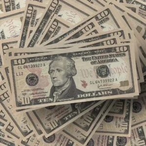 Banconote false da 10 dollari